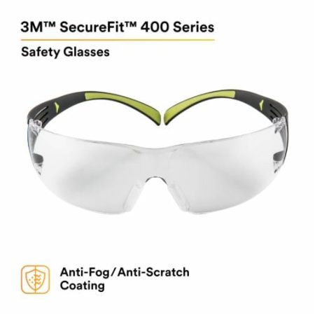 3M™ SecureFit™ Protective Eyewear SF401AF, Clear Anti-fog Lens